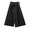 Nuevos Pantalones de Guerrero Negros Estilo Chino para Hombre, Nuevo Diseño Otoño e Invierno, Pantalones Falda Rectos de Pierna Ancha, Pantalones de Kendo, Ropa para Hombre Estilo Chino