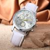 Venta al por mayor de fábrica geneva geneva falso Reloj de pulsera para hombre de tres ojos y seis agujas para hombre 071