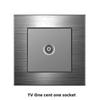 Enchufe Eléctrico Británico 13A Carga Rápida USB tipo-c Estándar Británico Pie Cuadrado Panel Metálico Gris Aluminio Dibujado con Alambre Edición Hong Kong y Macao