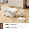 Set de tocador para estudiantes de tamaño grande para vivir en dormitorios, set de lujo ligero de cinco piezas con lavabo, cubo de agua para el hogar y cesta de baño