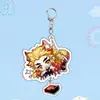 Cazador de demonios: Kimetsu No Yaiba Llavero Lindo de Alta Calidad Tanjiro Tomioka Giyu Llavero de Acrílico Mariposa Regalo