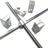Suporte Cruzado Eixo Linear Braçadeira Fixa Duas Furações Cruzamento Bloco Cruzado Junta Cruzada Mesmo Diâmetro Diâmetro Diferente Bloco de Suporte Conector de Tubo