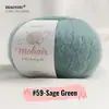 Comercio exterior hilo de mohair de bebé sudafricano para tejer a mano ganchillo DIY hilo fino hilo de mohair de seda ovillo de caballito de mar venta al por mayor