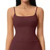 Siete Mil Millones Chaleco de Yoga Cepillado para Mujer con Tirantes Finos, Hermoso Diseño en la Espalda, Ajuste Ceñido, con Almohadillas en el Pecho, Top Deportivo de Secado Rápido para Mujer 5555