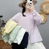 Camisa longa de algodão puro estilo artístico para mulheres, gaze de camada dupla, amigável à pele, top cardigã respirável, roupas artísticas femininas