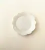 Casa de Muñecas Plástico Mini Vajilla Mini Plato Blanco Pequeño Contenedor Pequeño Plato de Cena Disco Plato de Pastel Juego de Comida DIY