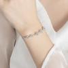 Pulsera Geométrica Cuadrada de Circonita de Moda para Mujer Amor Cubo de Rubik Pulsera de Plata Europea Joyería Personalizada Versátil Sentido de Alta Gama