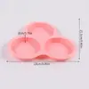Molde de Donut DIY Ferramenta de Assar no Forno 6 Cavidades Savarin Bolo Chiffon Cupcake Muffin Mousse Doce Silicone