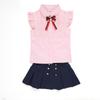 Ropa para Niños 2021 Ropa de Verano para Jardín de Niños Traje de Manga Corta Ropa Escolar de Estilo Británico para Niños y Niñas Algodón Ropa de Clase Moderna