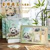 Regalo de Cumpleaños de Panda Caja de Regalo de Papelería Souvenirs de Jardín de Infancia Culturales y Creativos Regalo de Graduación Juego de Papelería Infantil