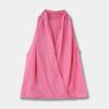 Md26 Camisa Top Feminino Minimalista Francês Elegante com Alças Cruzadas no Pescoço Sem Mangas 05131640671