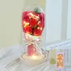 Presente de Dia dos Namorados Lanterna Caixa de Presente Flor Eterna Buquê de Flores Secas Flor de Sabão Rosa Flor Eterna Flor Artificial Ornamento de Aniversário