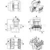 Estrutura de transformador EE22 Estrutura de baquelite EE22 Bobina de quadro de alta frequência pinos horizontais 5+4