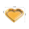 Cajas desechables color oro para cortar fruta, divisores de fruta de grado alimenticio, loncheras, platones para sashimi y cajas de picnic