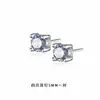 Pendientes de Plata Pura S999 con Diamantes Brillantes Moda Trendy Ins Simples Elegantes para Hombre Pendientes de Diamante de Gama Alta Venta al por Mayor