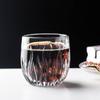 Hogar Japonés Llama Rayas Verticales Taza para Americano Latte Cold Brew Café con Hielo Vaso de Vidrio Retro Engrosado Estilo Ins