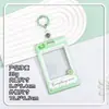 Portatarjetas Transparente Estilo Ins para Tarjetas Escolares de Estudiante, Tarjetas de Agua, Tarjetas Ic, Funda Protectora de Identificación con Foto para Hombres y Mujeres, Estuche Duro Anti-Pérdida