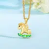 Collar de Plata de Ley S925 Caballo Pisando las Nubes para Mujer, Diseño de Nicho, Año del Caballo, Ascendiendo a las Nubes, Regalo Versátil para el Año de Nacimiento
