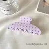 Pinza para el pelo ovalada con forma de estrella estilo coreano para mujer, elegante y linda, pinza de pico de pato grande, nuevo accesorio para el cabello