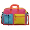 Bolsa de pañales tipo momia Color Block Dopamina Multibolsillo Gran Capacidad Portátil de Hombro Bolsa para Parto de Madre y Bebé Bolsa de Almacenamiento para Viajes Cortos