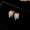 Brincos irregulares europeus e americanos transfronteiriços cravejados de diamantes e agulha de prata, modernos e versáteis para uso diário, sensação de luxo leve e alta qualidade, atacado