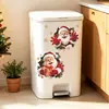 Fun-f1373 Caja de Regalo de Papá Noel Pintada Dormitorio Sala de Estar Armario Embellecimiento del Hogar Pegatina Decorativa Autoadhesiva