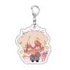 Dropshipping de Chaveiros Acrílicos Irregulares para Palco, Presentes para Mochilas de Estudante, Pingentes Decorativos de Desenhos Animados e Anime