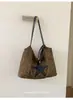 Bolsa de Compras Estilosa com Estampa de Leopardo no Atacado para Mulheres 2026 Nova Bolsa Tote Casual Vintage de Grande Capacidade com Alça de Ombro e Transversal