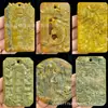 Colgante Tallado Estilo Antiguo de Jade Xiu, Moneda de Dinero Fantasma de Montaña, Pez Saltando Sobre la Puerta del Dragón para Riqueza Instantánea, Adorno Colgante Decorativo, Entrega en Transmisión en Vivo