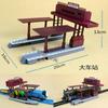 Accesorios de Escena de Pista Cueva Cruce Ferroviario Estación Bloqueo de Carretera Juguete para Niños Modelo de Tren Eléctrico Niño