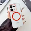 Funda magnética transparente de colores adecuada para OPPO Reno16, lujo 15, gama alta 14Pro, funda de teléfono estilo ins coreano para niñas