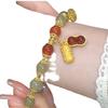 Suministro de transmisión en vivo buena pulsera Peanut Lucky para mujer novias regalo dulce fresco pulsera con cuentas venta al por mayor de fábrica