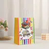 Sacola de presente para o Dia do Professor transfronteiriça com texto impresso sacola de presente para estudante bolsa de mão de papel Kraft sacola de presente para atacado