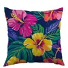 Capa de Almofada Temu Cross-Border Amazon Impermeável de Verão com Estampa Floral Brilhante Capa para Almofada de Carro e Escritório