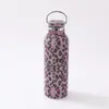Taza Térmica Transfronteriza de Acero Inoxidable 304 Incrustada con Diamantes, Taza Portátil de Vacío de Doble Capa, Botella de Agua Térmica para Viajes al Aire Libre