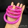 Suministro del Fabricante de Pulsera Shujulai de Piedra Semipreciosa Pulsera Púrpura Huangjia Pulsera de Jade Rosa Sakura Jade en Vivo al Mayoreo