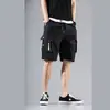Shorts de trabajo estilo japonés para hombre de verano Pantalones casuales de cinco puntos de estilo coreano de moda con múltiples bolsillos Pantalones cortos sueltos para estudiante