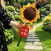 Buket de girasoles gigantes de colores, buket de girasoles tejido, un gran regalo para los maestros al inicio del ciclo escolar