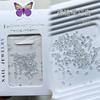 Arte de unhas transfronteiriça mini zircônia diamante joia zircônia nua plana cor zircônia transparente zircônia branca decoração de unha broca céu estrelado cor zircônia nua