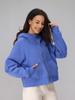Sudadera Holgada de Otoño e Invierno de Manga Larga Scuba con Cierre Completo y Capucha Ropa de Yoga Ropa de Fitness Chaqueta de Terciopelo para Correr de Mujer