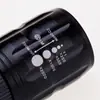 Linterna de Enfoque Telescópico para Bicicleta Linterna de Aleación de Aluminio LED de Tres Velocidades Luz Fuerte Accesorios para Bicicleta de Exterior