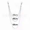 Pulseras de Cadena de Perlas de Moda Europea y Americana, Cadenas para Pantalones, Cadenas de Metal, Cadenas de Cobre, Cadenas de Hierro, Cadenas de Aluminio, Cadenas para Bolsos, Accesorios de Cadena de Moda