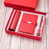 Caderno A5 com Logo Personalizável, Capa Dupla para Escritório, Bolso Interno, Bloco de Notas, Copo Térmico, Conjunto de Guarda-chuva