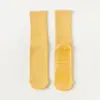 Calcetines de Yoga Gruesos Antideslizantes de Media Caña para Mujer Otoño e Invierno Algodón Puro Calcetines Largos Profesionales para Fitness y Deporte