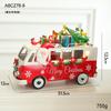 Decoración Navideña Luminosa de Hierro con Adornos de Luz Trineo Carro Alce Regalo para Niños Carrito Decoraciones de Escritorio