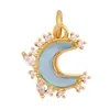 S28 Accesorios para joyería DIY micro incrustación aceite mini sol rayo molino de viento copo de nieve luna estrellas