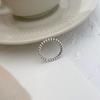 Anillo Geométrico Asimétrico Personalizado Estilo K 2025 para Mujer, Moda Retro Anillo Abierto Apilable de Perlas Redondas Anillo para el Dedo Índice