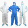 Ropa protectora desechable de tela no tejida con capucha, resistente al aceite, impermeable, a prueba de polvo y transpirable, adecuada para granjas de cerdos y ganadería, con diseño de una sola pieza con capucha