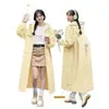 Impermeable Largo Engrosado de EVA para Mujer, a Prueba de Tormentas de Cuerpo Completo, Diseño Integrado para Estudiantes, Hombres, Adultos, Adecuado para Vehículos Eléctricos y Senderismo al Aire Libre