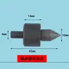 Accesorios para Torno de Carpintería Punta de Flor de Ciruelo Chuck de Perla de Buda Superior e Inferior Herramienta Rotatoria Sostiene Mango Recto Pequeño Miniatura Contrapunto